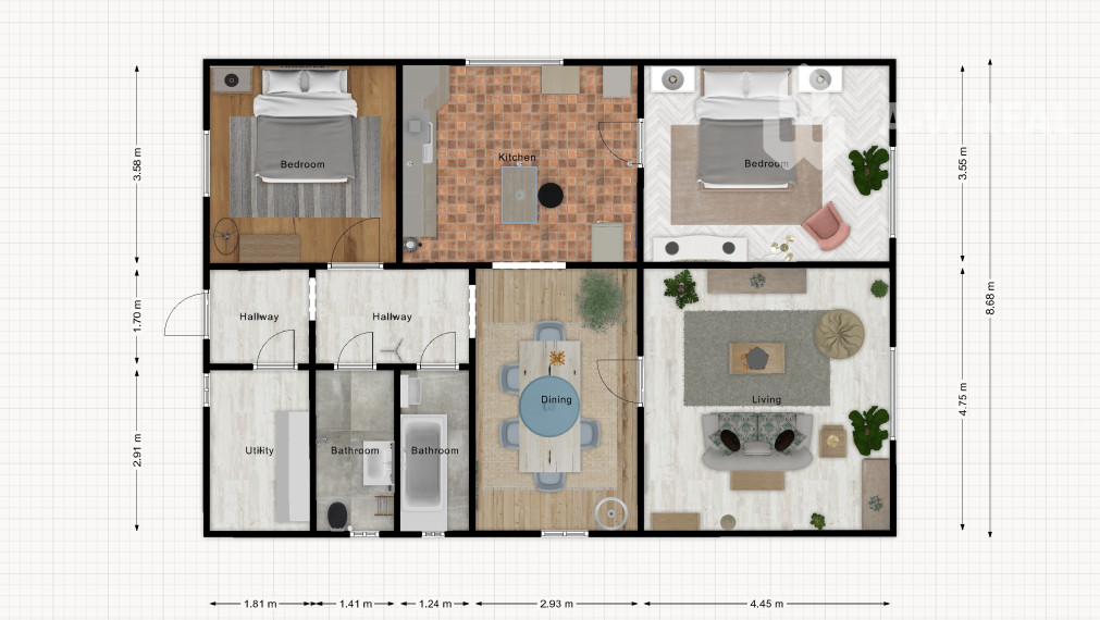 Zrekonštruovaný rodinný dom neďaleko Dunajskej Stredy