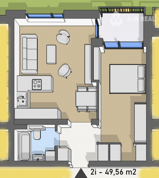 Úžasné 2-izbové byty v obytnom parku KISERDŐ LAKÓPARK