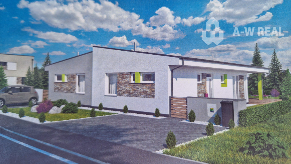 Moderný dvojdom s 2 bytovými jednotkami s tepelným čerpadlom