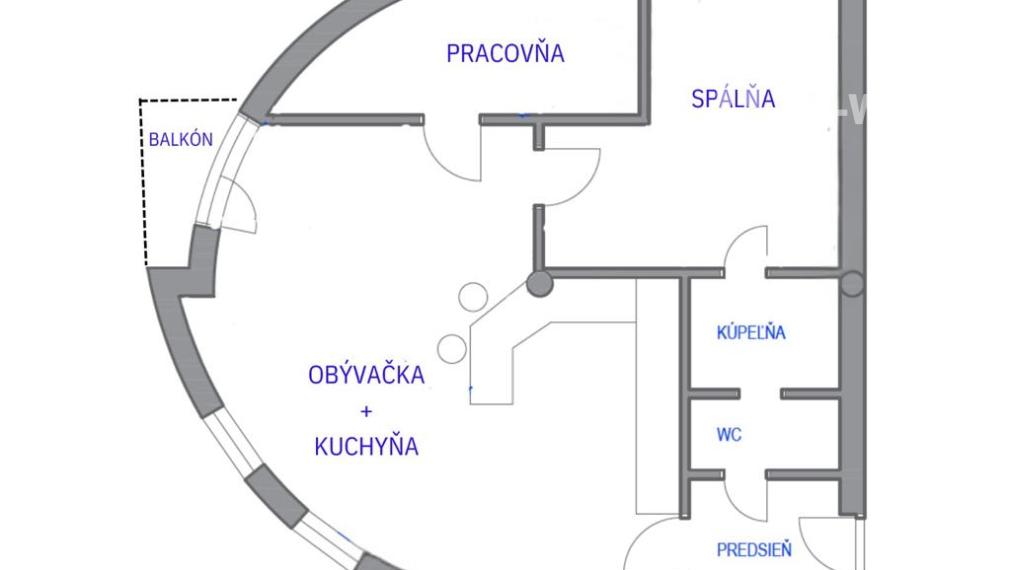 Na prenájom  elegantný 3 izbový byt priamo v centre Dunajskej Stredy v budove DUNA PALÁC