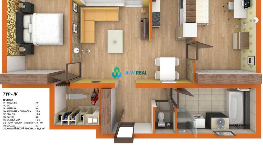 NOVOSTAVBA "PANNÓNSKY HÁJ": modernél 3 izbové byty na predajl!!! Cena bytov od 2.500€/m2