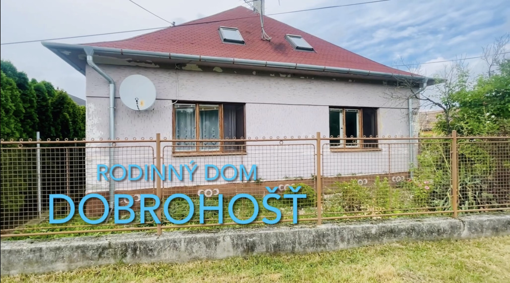 A-W REAL Ponúka na predaj 3izbový rodinný dom v Dobrohošti