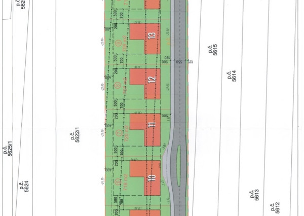 Pozemok na výstavbu rodinného domu v Gabčíkove.