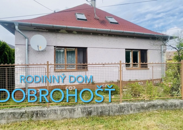 AW-real Ponúka na predaj 3izbový rodinný dom v Dobrohošti